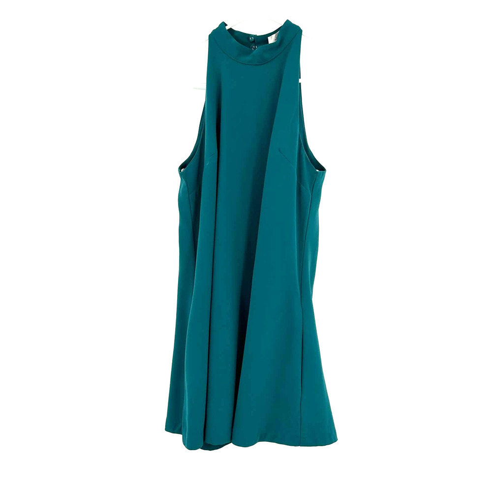 Lovers + Friends size small teal sleeveless dress trapeze style‎ keyhole back